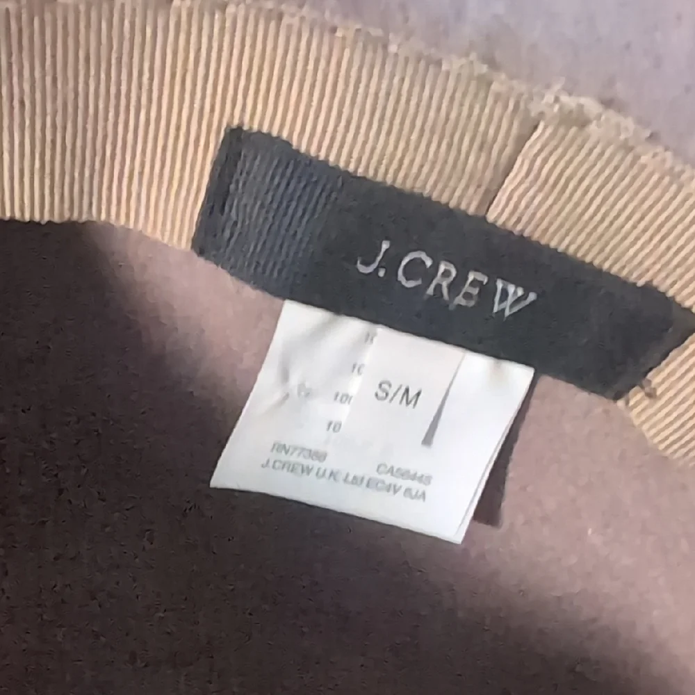 J. Crew Women’s Fedora Classic Tan Hat 100% Wool B3486 Size S-M